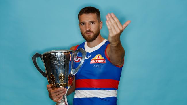 Marcus Bontempelli has every intention of chasing his second AFL premiership at the Bulldogs – but only if off-field tensions between key personnel simmer (Photo by Michael Willson/AFL Photos)