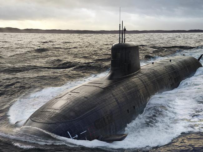 Render of the SSN-AUKUS Nuclear-Powered Submarine. Credit: BAE Systems