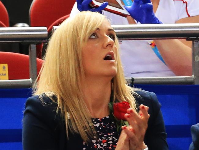England Coach Tracey Neville during the England v Samoa game at the Netball World Cup, Allphones Arena, Sydney Olympic Park. pic Mark Evans