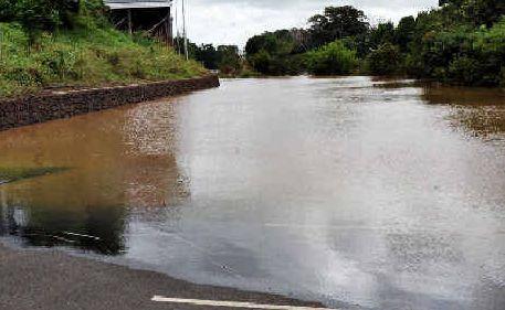 A swollen Wilson River. 