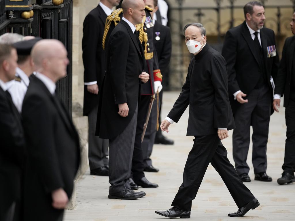 Wang Qishan, China's vice president arrives at Westminster Abbey. Picture: Getty Images