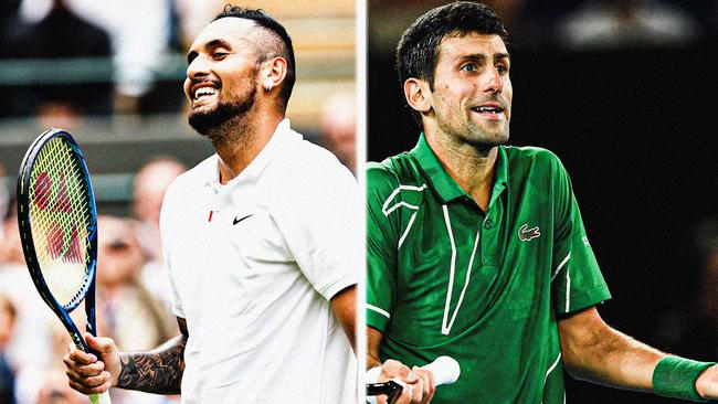 Nick Kyrgios came into bat for Novak Djokovic