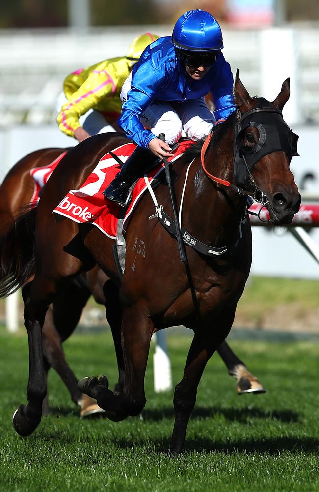 Manicure, ridden by Rachel King, takes out the How Now Stakes.