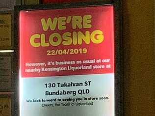 CLOSING DOWN: Liquorland at Bargara Central and the Bargara Beach Hotel will close their doors on April 22. Picture: Geordi Offord