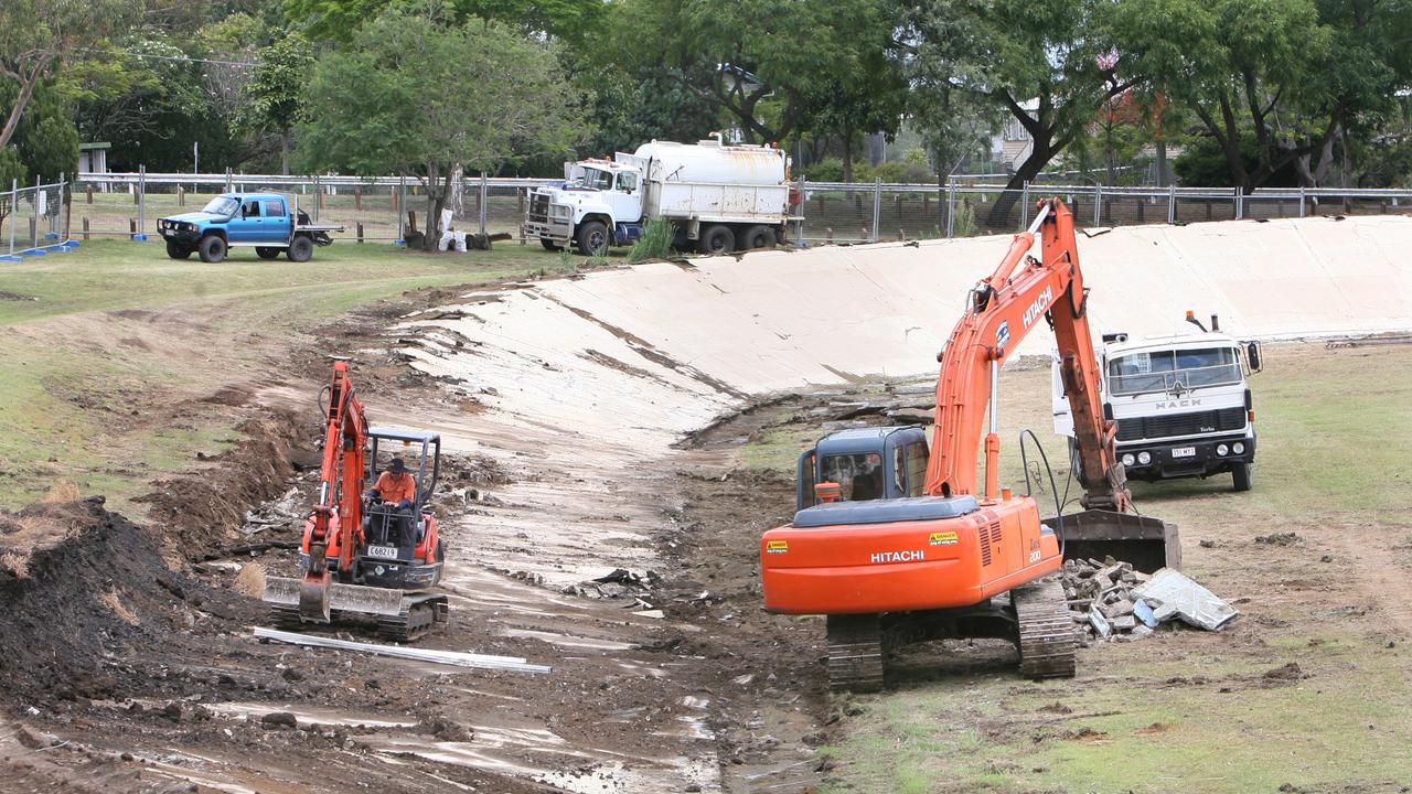 velo25: The velodrome in Limestone park is being demolished. Photo: Rob Williams / The Queensland Times NO2510WG