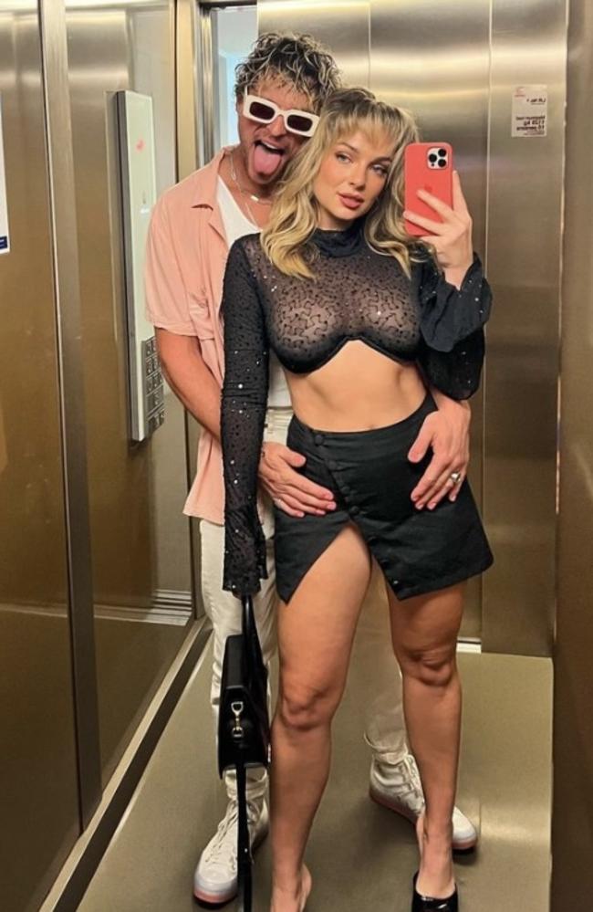 Konrad Bien-Stephens and Abbie Chatfield have broken up, just six months after announcing their open relationship. Picture: Instagram