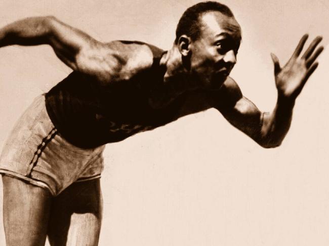 31/07/1995 SPORT: 31/07/1995 SPORT: Athlete Jesse Owens who won four Gold medals at 1936 Berlin Oympic Games. Pic Handout Historical .a/ct Sport / Athletes / Action /olympic games-historical