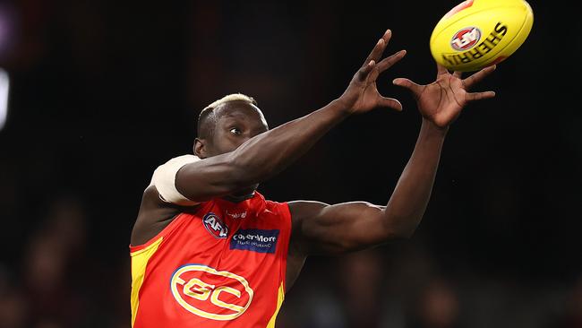 Mabior Chol has requested a trade to Hawthorn. Picture: Michael Klein