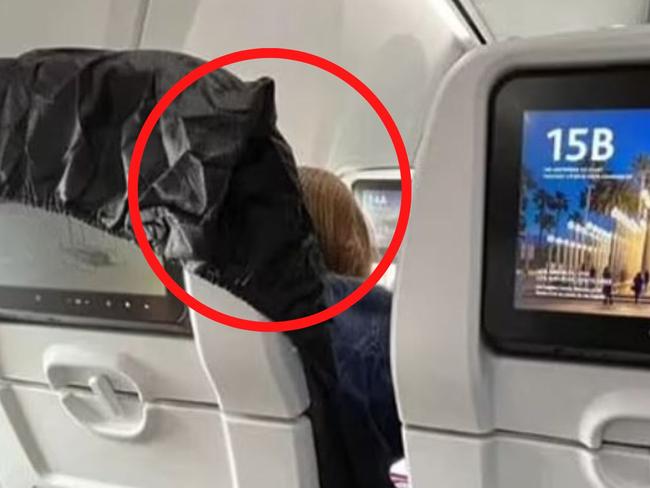 This passenger caused outrage over covering this seat