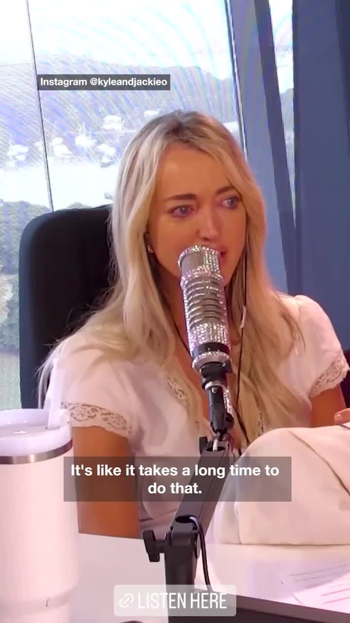 Jackie O breaks down live on-air