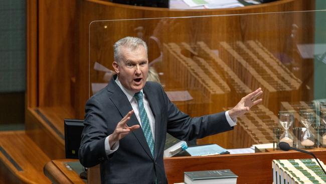 Tony Burke’s IR legislation will turn the US deal into garbage because it will slash productivity. Picture: Gary Ramage/NCA NewsWire