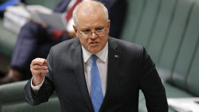 ‘If you don’t know how you got into recession, you don’t know how to get out’: Scott Morrison in question time on Monday. Picture: Sean Davey