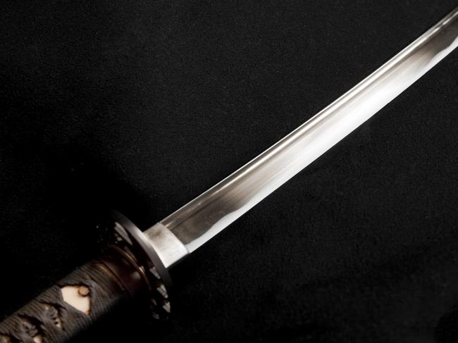 A selectively lit samurai sword on a black background. Picture: iStock