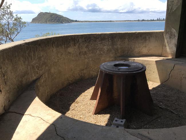 The interior of No. 2 gun at West Head.