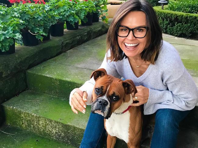 Lisa Wilkinson pictured with her dog Maggie. Source: Instagram