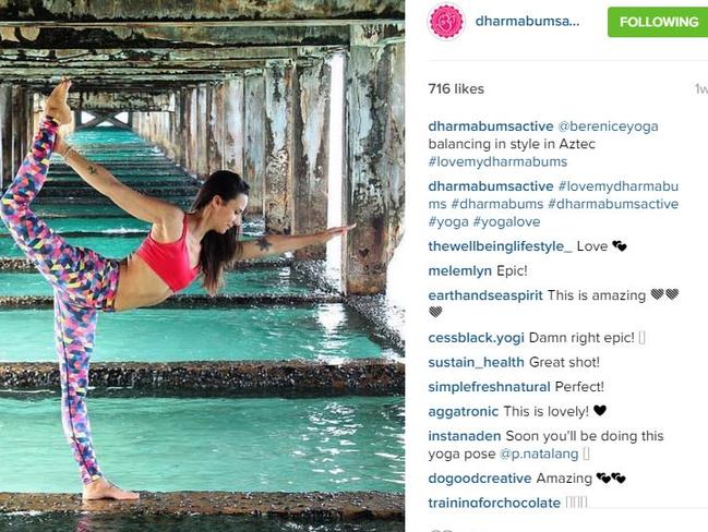 Dharma Bums has been a big hit with fitness followers on Instagram
