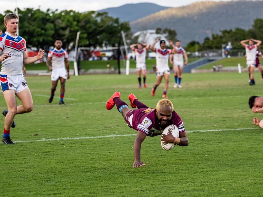 Yarrabah Seahawks' Coleridge Dabah. Picture: Emily Barker.