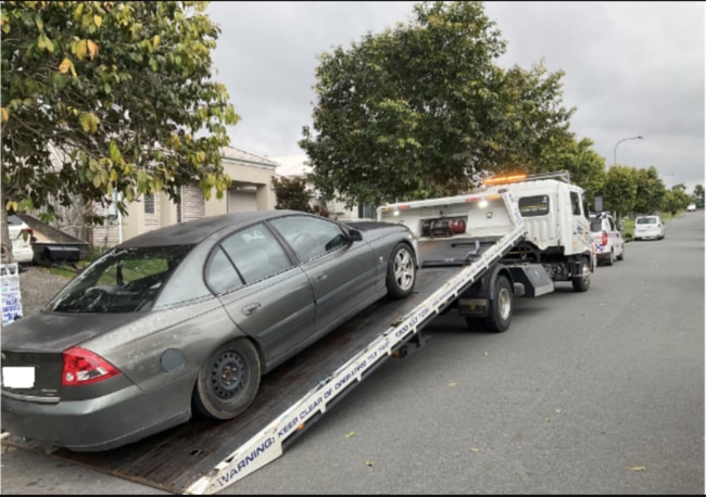 An alleged serial Gold Coast hoon has had his car seized by police. Picture: Queensland Police Service