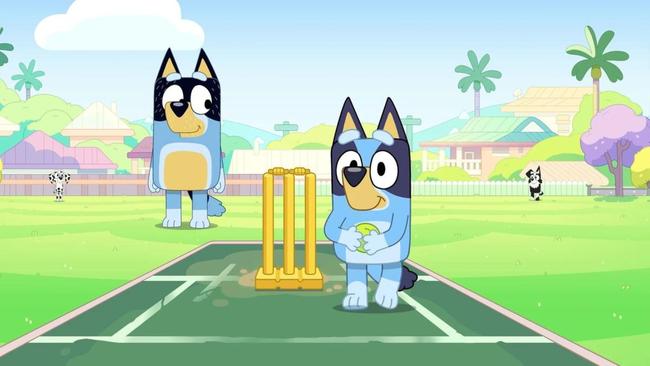 Bluey absolutely nailed the spirit of backyard cricket. Picture: ABC