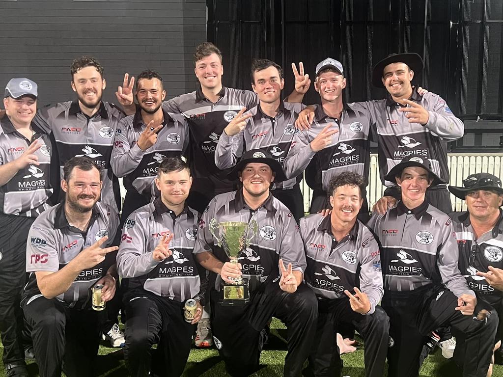 Mackay Magpies completed a memorable first grade double in the 2022/23 Mackay Cricket season. Picture: Magpies Cricket Club Mackay Facebook.