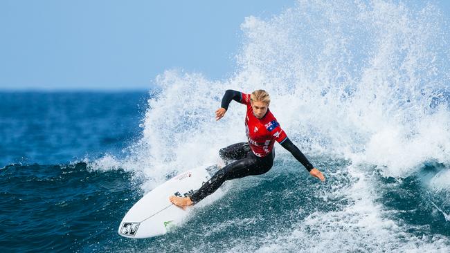 Ethan Ewing at Bells Beach in April, when he won the finals. Picture: Ed Sloane