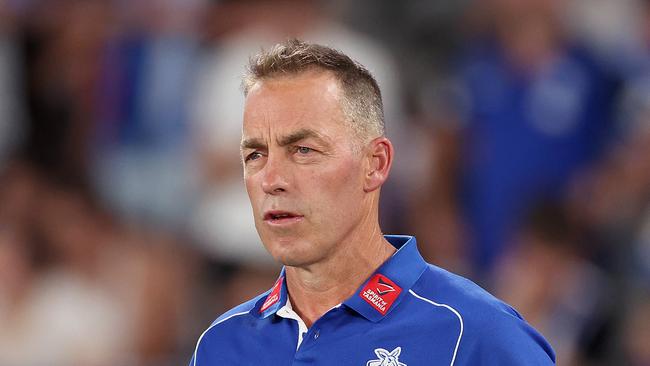 Hutchison believes Alastair Clarkson is behind the ban. (Photo by Kelly Defina/AFL Photos/via Getty Images)
