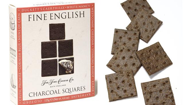 An executive from Fine Cheese Co. says the company’s charcoal crackers pair well with cheeses and salmon. Picture: F. Martin Ramin / The Wall Street Journal