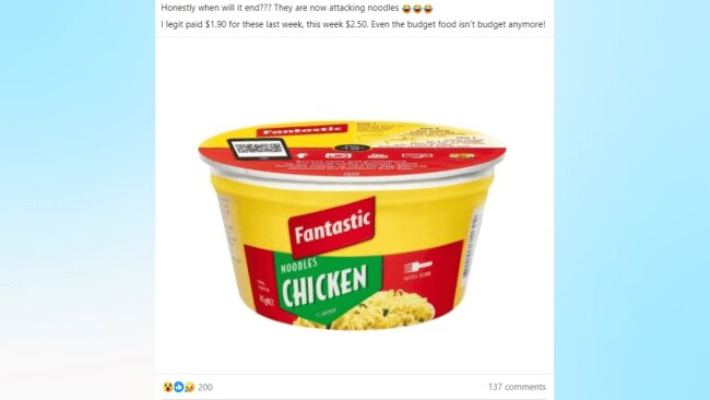 A mother took to her FB group, horrified at the price hike of her kids favourite snack. Source: FB group