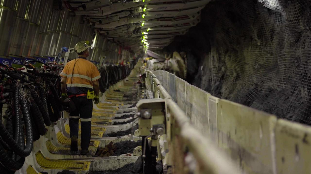 Grosvenor Mine resumed longwall mining operations in February 2022 after a methane explosion injured five workers in 2020. Picture: Anglo American