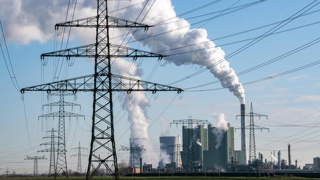 Smoke and vapor rise from the cooling towers and chimneys at the lignite-fired power plant in Schkopau, eastern Germany. Picture: AFP