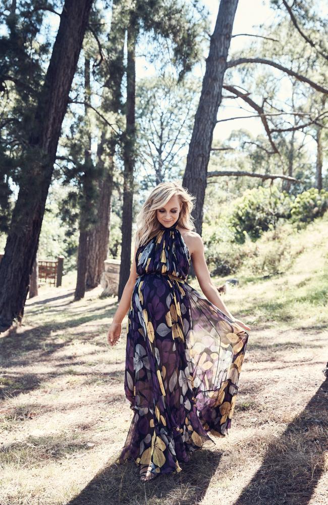 While she may make it look easy onscreen, Bickmore laments that being pregnant at the age of 37 has proven a lot harder than it was when she was expecting Ollie in her 20s. Picture: Damian Bennett for Stellar