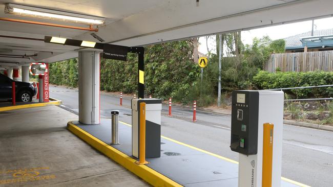 Boom gates at Pacific Fair. Picture: Richard Gosling