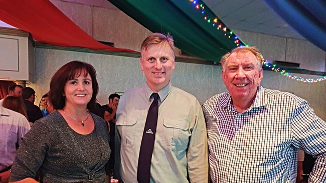 Southern Downs councillor Cynthia McDonald, Member for Southern Downs James Lister and fellow councillor Stephen Tancred at a Stanthorpe event in 2019. Picture: file