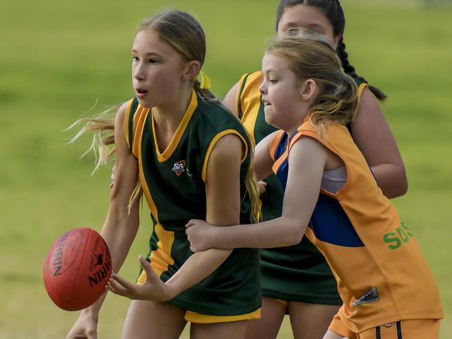 Sapsasa Country Footy Carnival final day. Oval 1 (boys) and Oval 4 (girls).Wednesday 1 June 2022 Pic Roy VanDerVegt