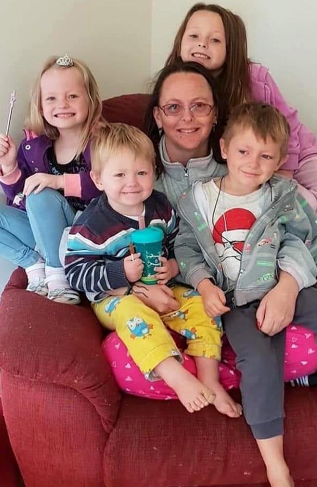 Charmaine McLeod and her four children. Picture: Facebook.