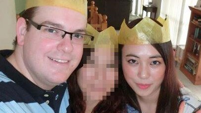 Murderer Derek Barrett and his niece Mengmei Leng.