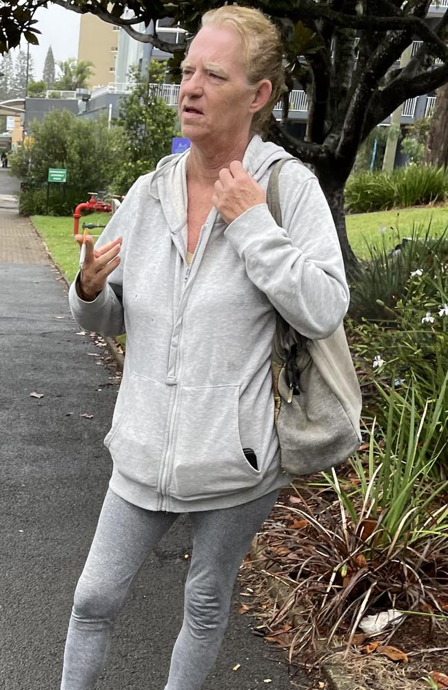 Julia Ann Jeffrey at Port Macquarie court on Thursday. She is charged with concealing a murder and hindering an investigation.