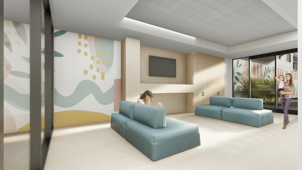 An artist's impression of the Belmont Private Hospital's peri-natal unit.