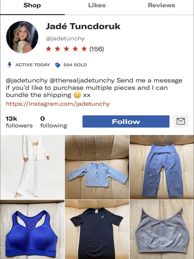 Jade ‘Tunchy’ Tuncdoruk is selling clothes ...