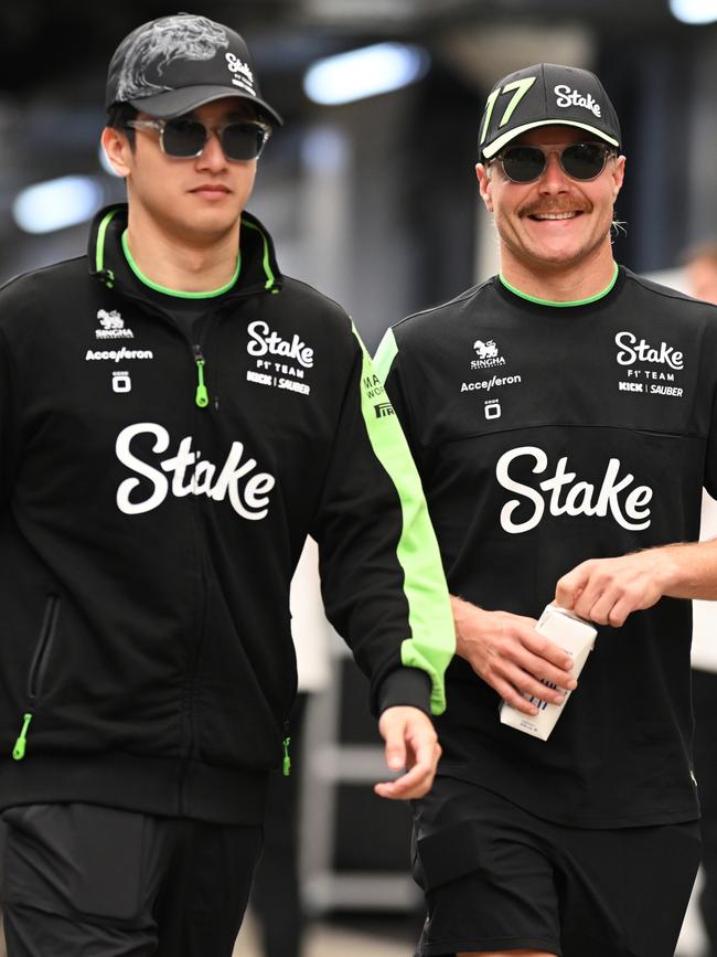 Zhou Guanyu and Valtteri Bottas won’t be with Sauber next year. (Photo by Clive Mason/Getty Images)