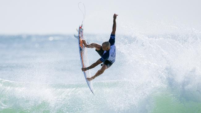 Julian Wilson of Australia surfs in Heat 1 of the Elimination Round at the Bonsoy Gold Coast Pro on May 4, 2025 at Burleigh Heads, Queensland, Australia. (Photo by Beatriz Ryder/World Surf League)