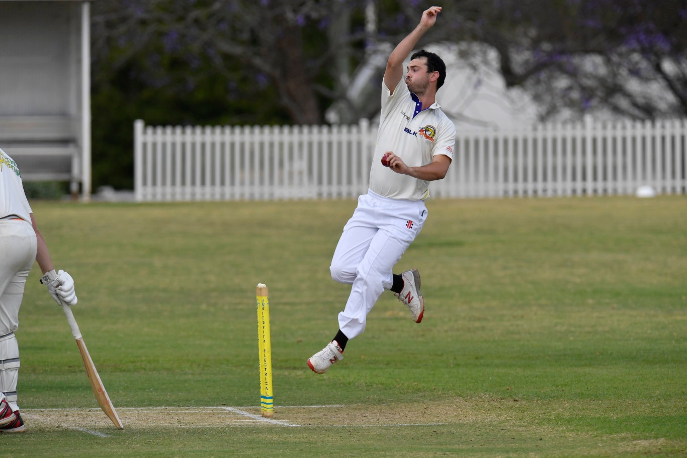 Jace Hudson bowls for Northern Brothers Diggers against Lockyer Lightning in round five Harding-Madsen Shield cricket at Rockville Oval, Saturday, October 19, 2019. Picture: Kevin Farmer