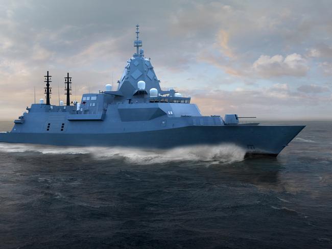 Australia’s $45bn Future Frigates could face delays but Defence Minister says they are on track “at the moment”. Picture: Supplied