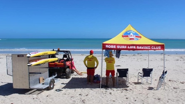 Robe Surf Life Saving Club are seeking council approval to construct a $200,000  facility at a carpark off of Long Beach. Picture: Facebook,