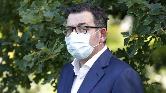 Victorian Premier Daniel Andrews declined to release health advice on which the five-day lockdown was based. Picture: Getty Images