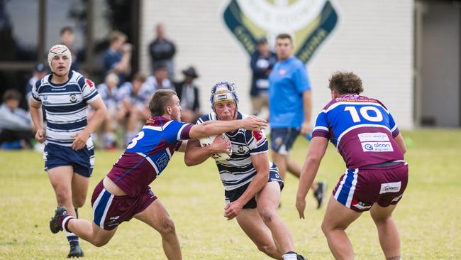 Darcy Carswell of St Mary’s College against Wavell SHS.Picture: Kevin Farmer