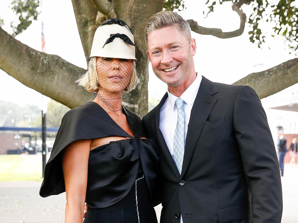 Pip Edwards pictured with Michael Clarke during their time as a couple. (Photo by Hanna Lassen/Getty Images)