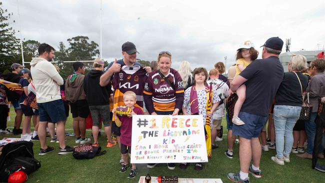 Brisbane Broncos training and fan day at Red Hill ahead of the Grand Final this weekend against Penrith.