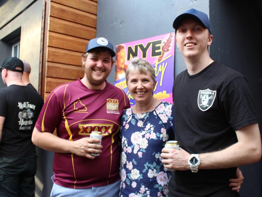 Nathan McNamara, Roz Frohloff and Nick Frohloff at the Firies Day Out 2019.