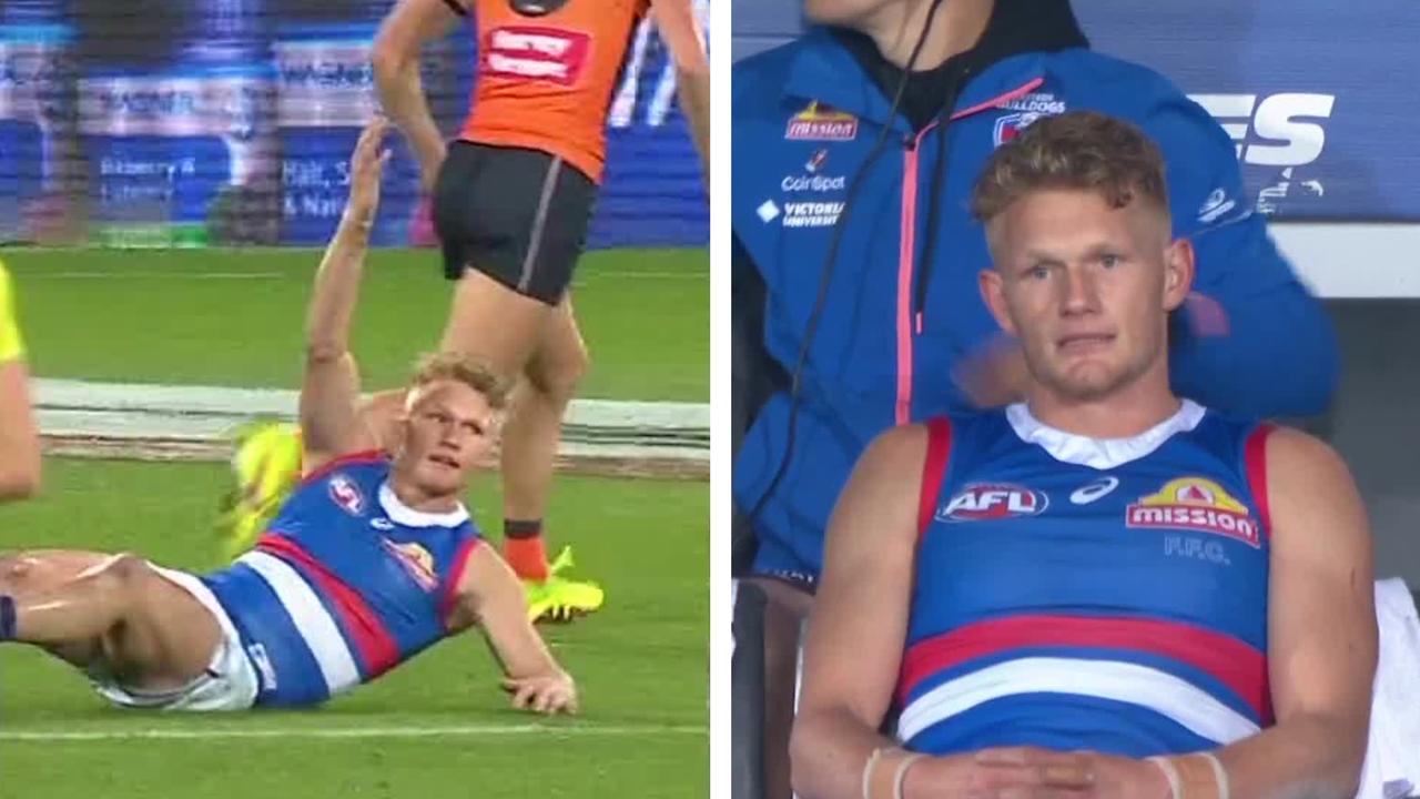 Adam Treloar has suffered a hamstring injury.